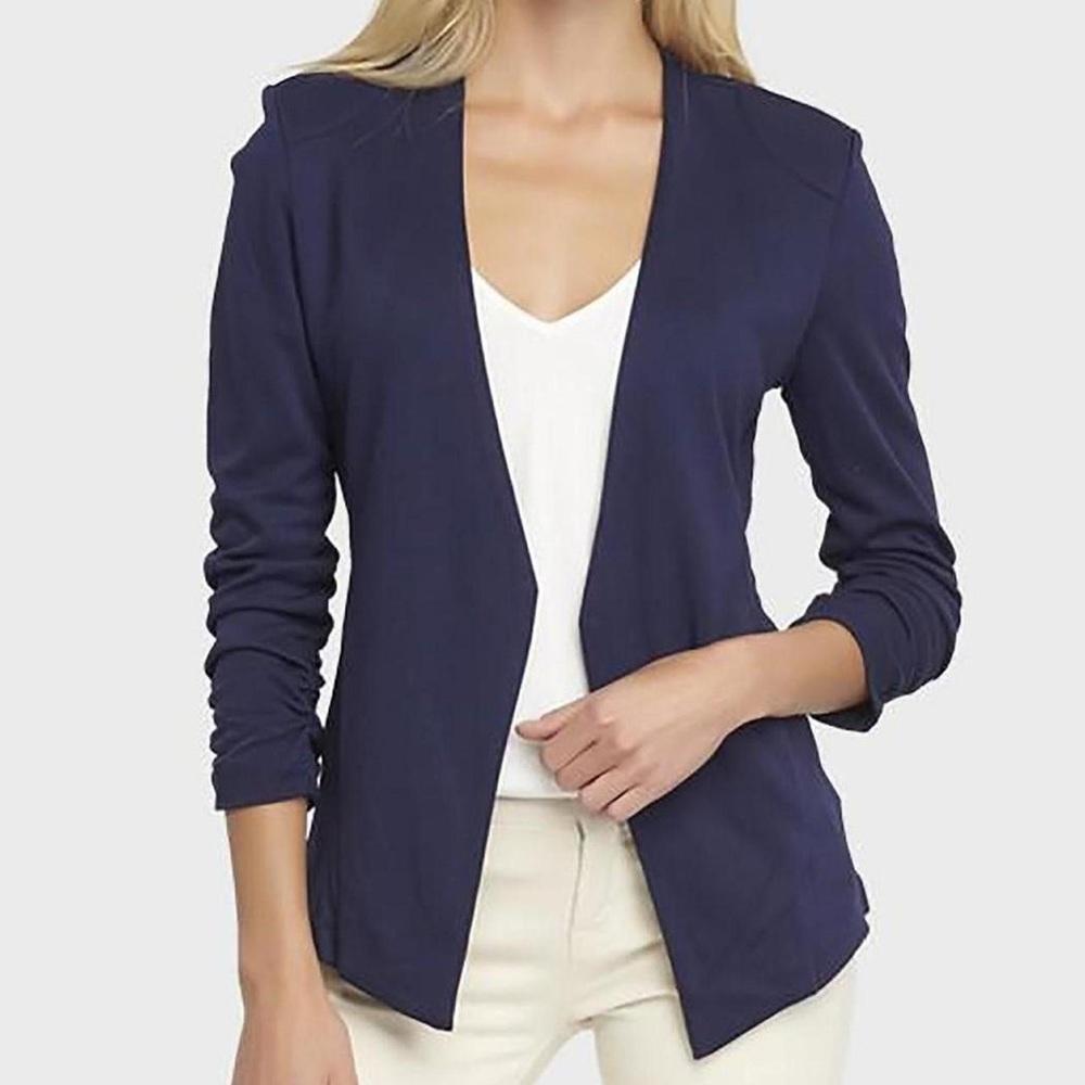 NWT TART Women’s Anahi Modal Scuba Blazer- Navy/ Size Large